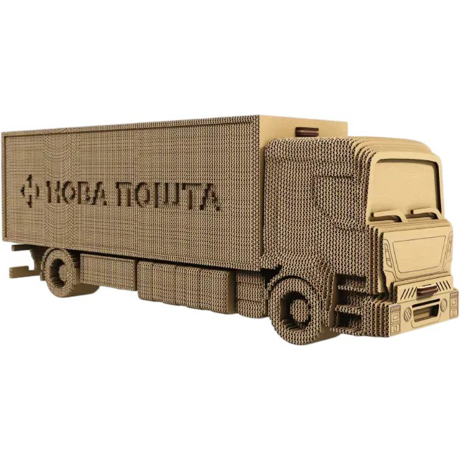 3D пазл CARTONIC Грузовик Новой почты (CARTNPTRU) Тематика пазла авто
