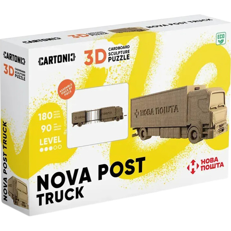 3D пазл CARTONIC Грузовик Новой почты (CARTNPTRU)