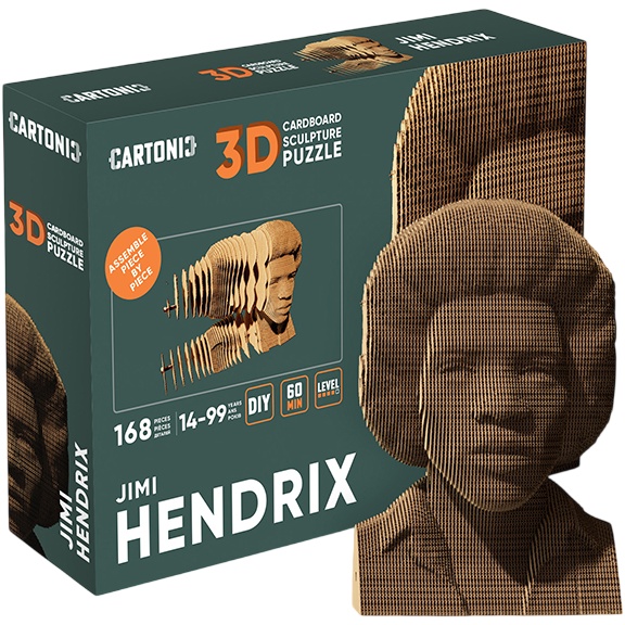 Зовнішній вигляд 3D пазл CARTONIC Джімі Хендрікс 168 ел (CARTMJMH)