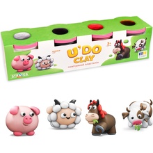 Набір для ліплення Strateg ЮДО клей 4 баночки (31109)