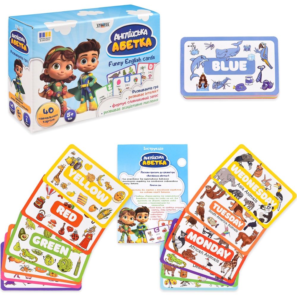 Настольная игра Strateg Английский азбука (31034)