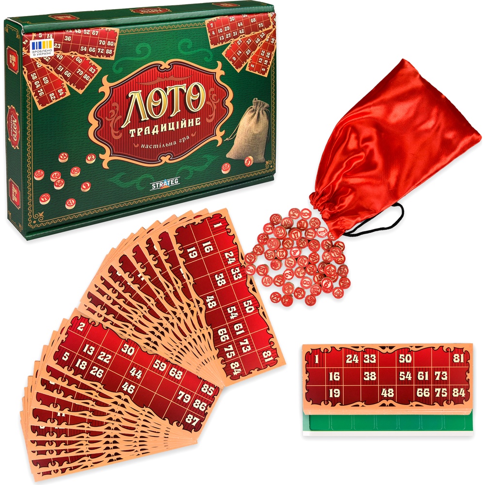 Настільна гра Strateg Лото традиційне (30488)