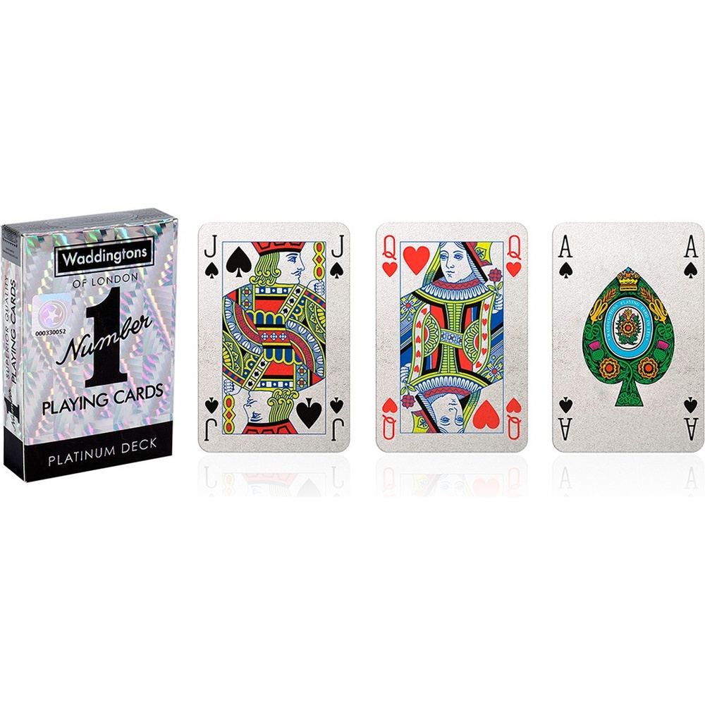 Гральні карти WINNING MOVES Waddingtons No.1 Playing Cards Platinum (35521) Кількість елементів 54