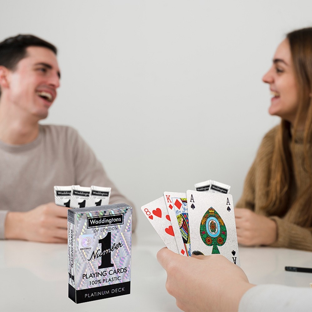 Фото Гральні карти WINNING MOVES Waddingtons No.1 Playing Cards Platinum (35521)