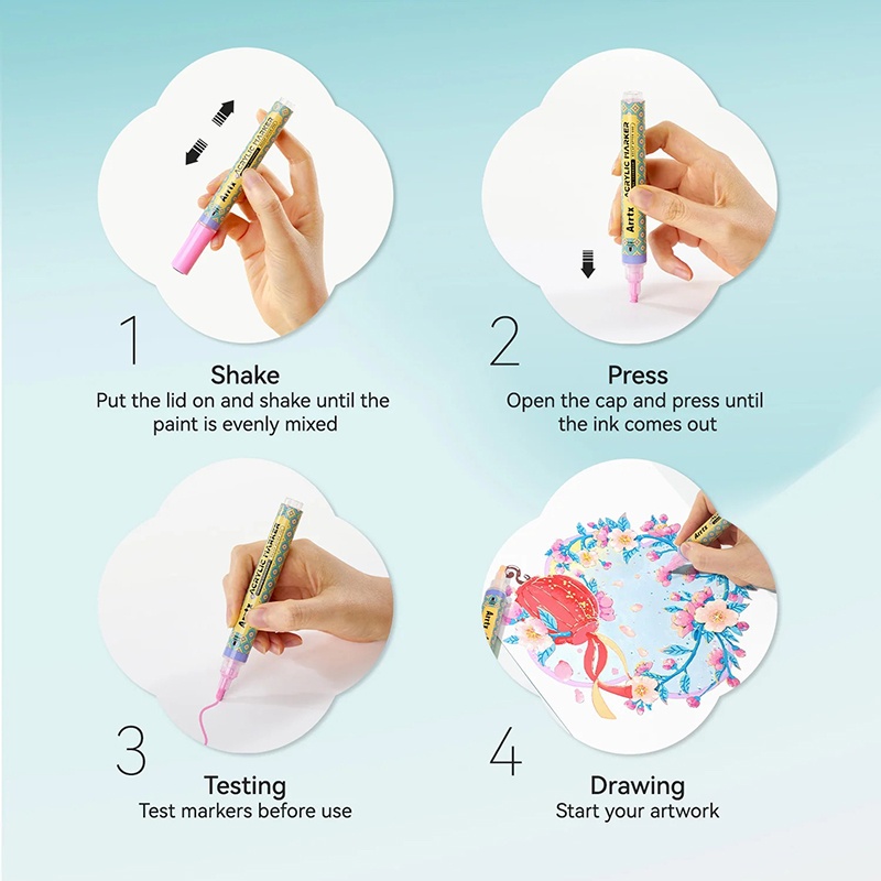 Акриловые маркеры ARRTX AACM-083M-72C 72 цвета (LC304455) Количество элементов 72