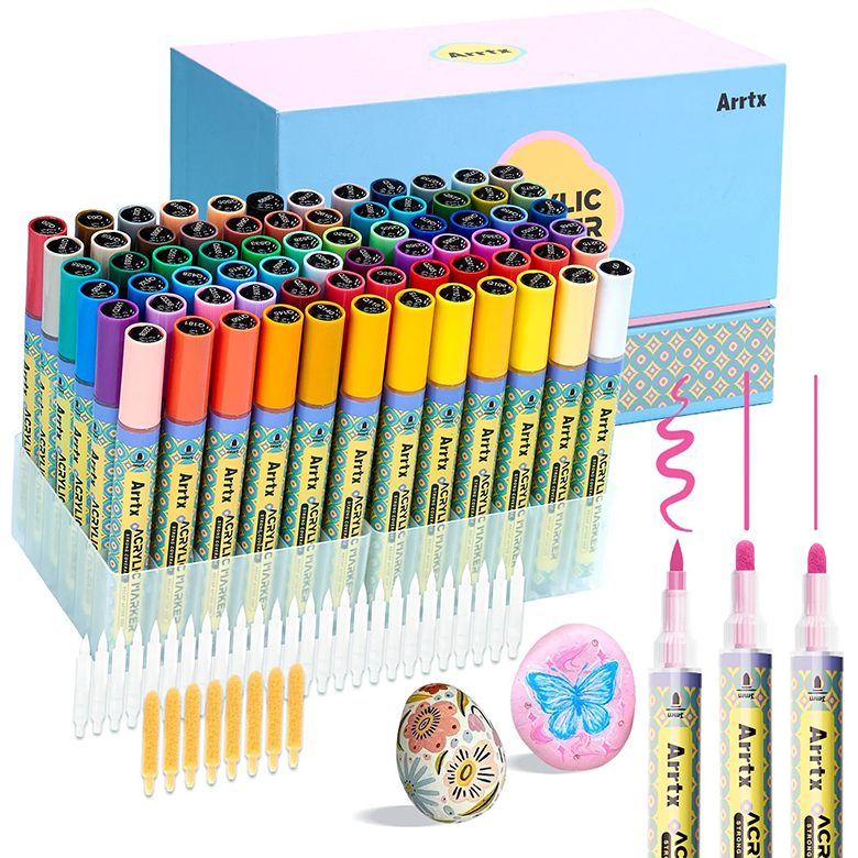Акриловые маркеры ARRTX AACM-083M-72C 72 цвета (LC304455) Для кого универсально