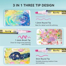 Акриловые маркеры ARRTX AACM-083M-72C 72 цвета (LC304455)