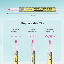 Акриловые маркеры ARRTX AACM-083M-72C 72 цвета (LC304455)