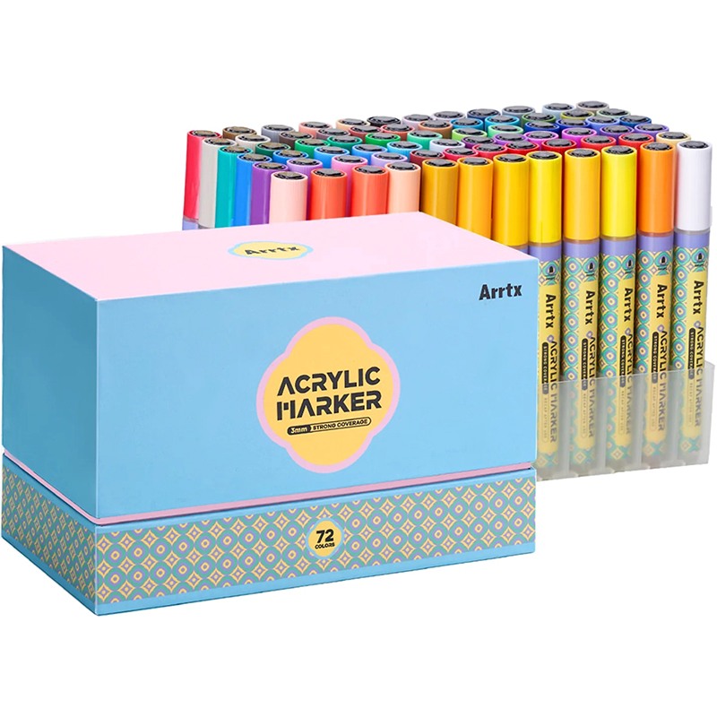 Акриловые маркеры ARRTX AACM-083M-72C 72 цвета (LC304455)