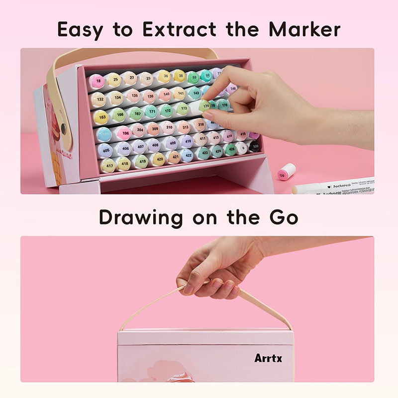 Спиртовые маркеры ARRTX ALP66 66 цветов (7263735) Рисование рисование маркерами