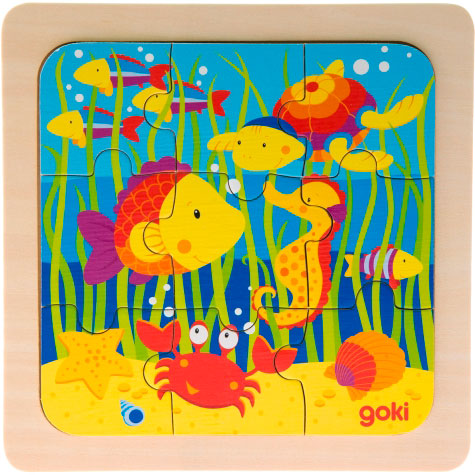 

Пазл деревянный GOKI Море (57499-4), Пазл деревянный Море 57499-4