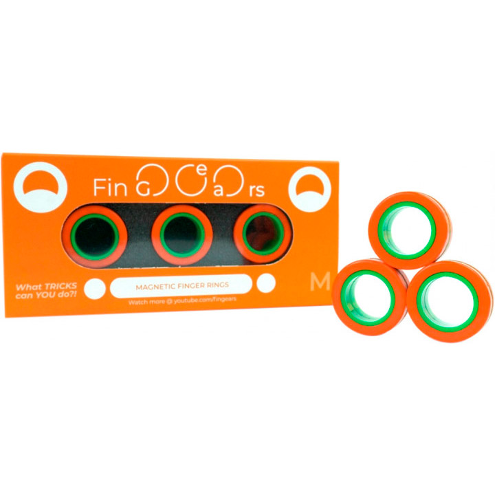 

Магнитные кольца FINGEARS Magnetic Rings Sets Size M Orange/Green (FG380MORGR), Magnetic Rings Sets Size M Orange-Green