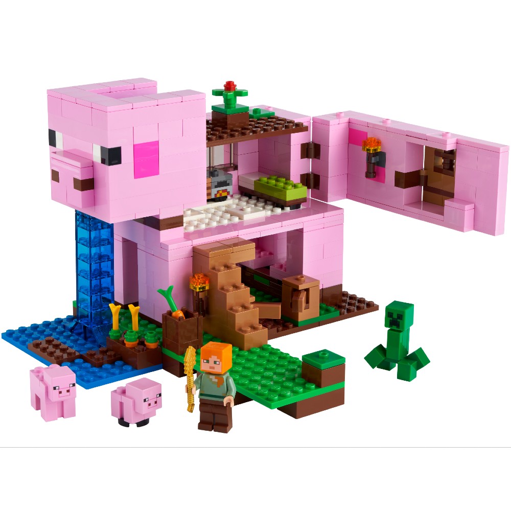 Конструктор LEGO Minecraft будинок-Свиня 490 деталей (21170) Тип класичний