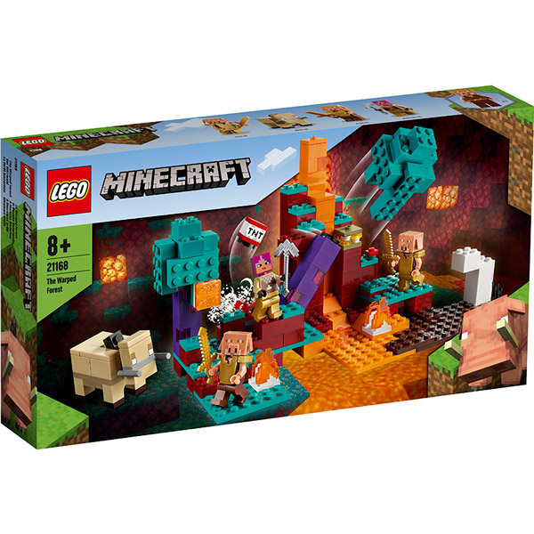 Конструктор LEGO Minecraft Искажённый лес 287 деталей (21168)