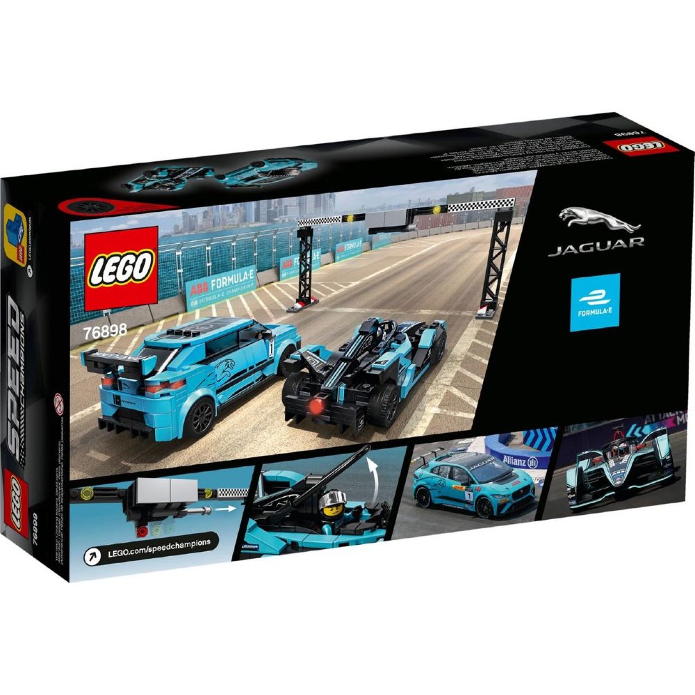 Конструктор LEGO Speed Champions Formula E Panasonic Jaguar GEN2 и I-PACE 565 деталей (76898)