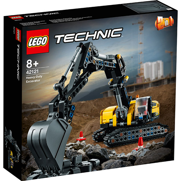 

Конструктор LEGO Technic Тяжелый экскаватор 569 деталей (42121), Конструктор Technic Надпотужний екскаватор