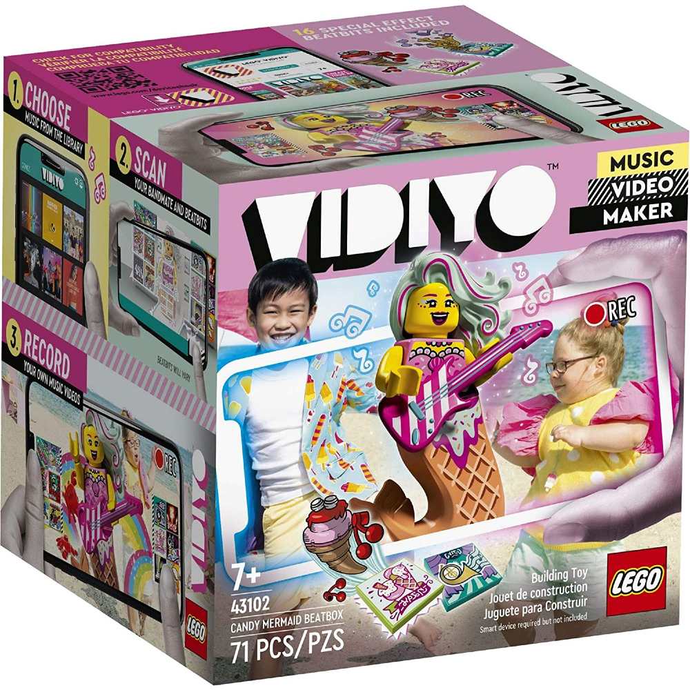 

Конструктор LEGO VIDIYO Candy Mermaid BeatBox Битбокс Карамельная Русалка 71 деталь (43102), Конструктор VIDIYO Бітбокс карамельної Русалки