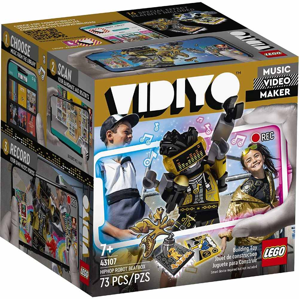 

Конструктор LEGO VIDIYO Куб БитБокс Робот-рэпер 73 детали (43107), Конструктор VIDIYO Бітбокс Хіп-Хоп Робота