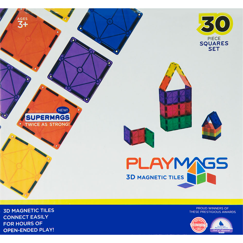 

Конструктор MAGPLAYER Playmags 30 пр (PM154), Конструктор Playmags магнітний набір 30 ел. PM154