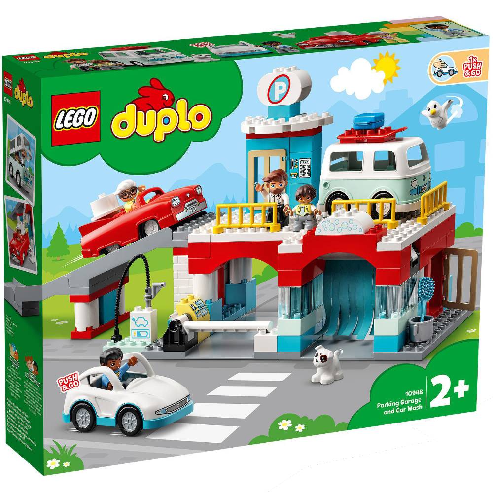 

Конструктор LEGO DUPLO Гараж і автомийка 112 деталей (10948), Конструктор DUPLO Гараж і автомийка 10948