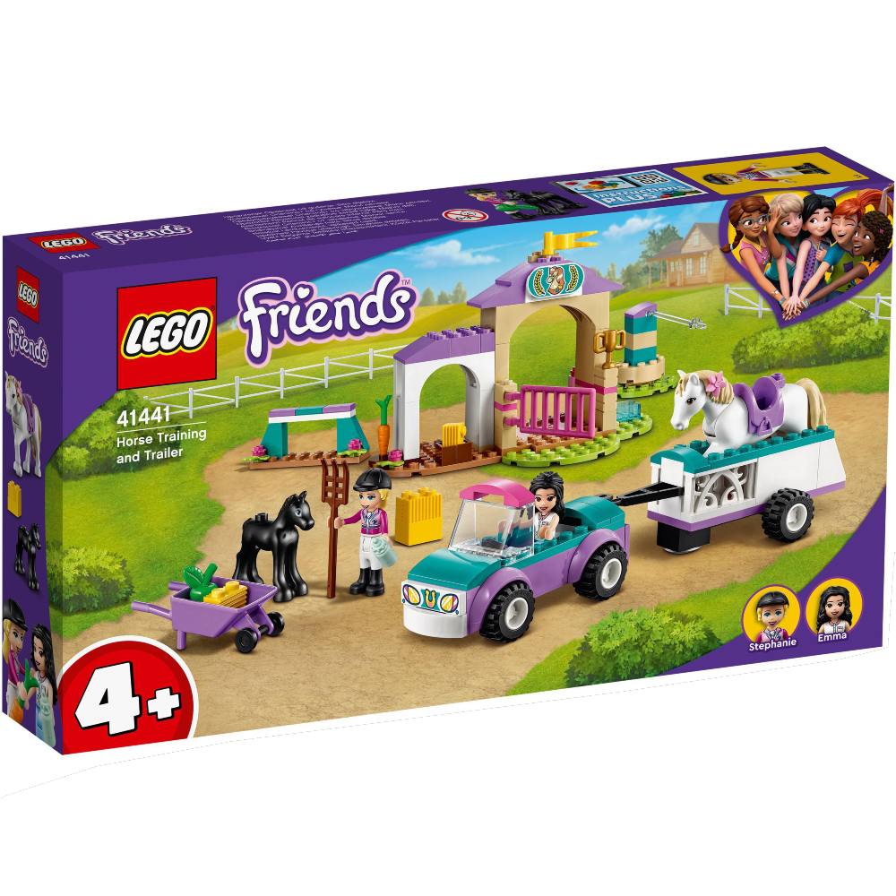 

Конструктор LEGO Friends Тренировка лошади и прицеп для перевозки 148 деталей (41441), Конструктор Friends Тренування коней