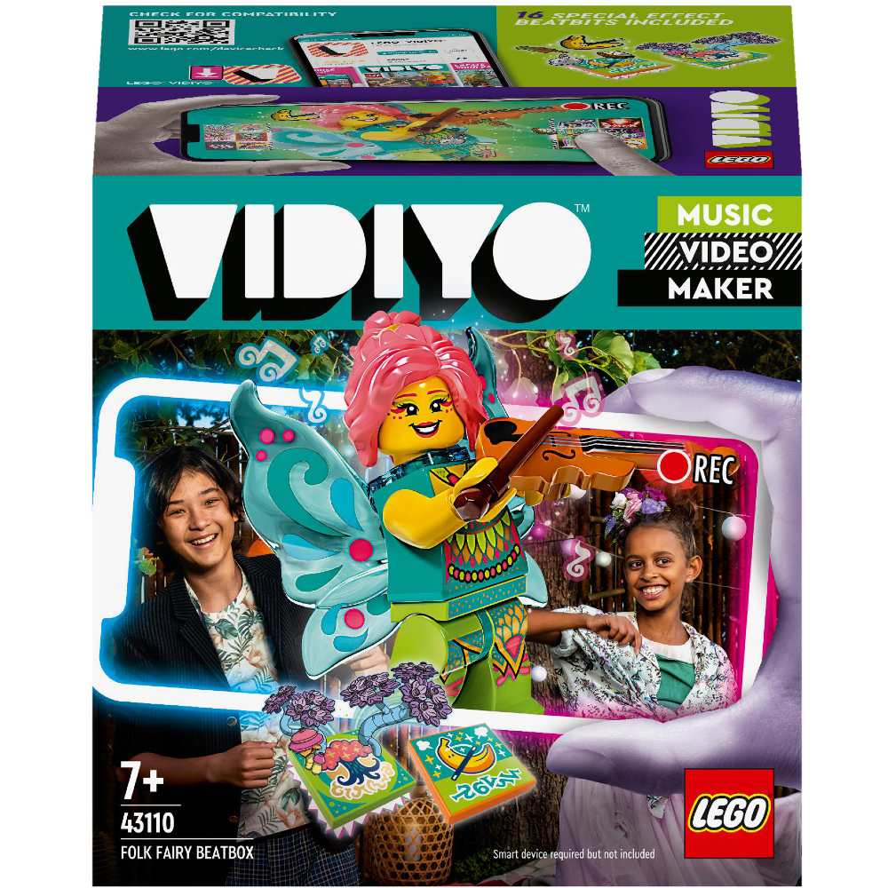 

Конструктор LEGO VIDIYO Folk Fairy BeatBox (Битбокс Феи Фолка) 89 деталей (43110), Конструктор VIDIYO BeatBox Folk Fairy