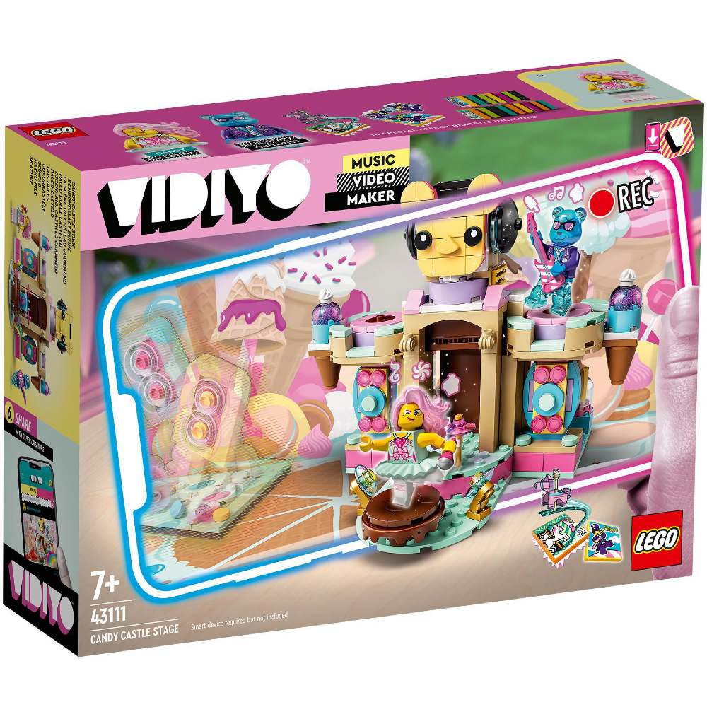 

Конструктор LEGO VIDIYO Candy Castle Stage (Сцена карамельного замка) 344 детали (43111), Конструктор VIDIYO Сцена цукеркового замку 43111