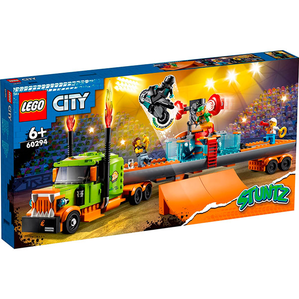 

Конструктор LEGO City Грузовик для шоу каскадёров 420 эл (60294), Конструктор City Вантажівка для шоу