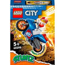 Конструктор LEGO City Stuntz Реактивный трюковый мотоцикл 14 деталей (60298)