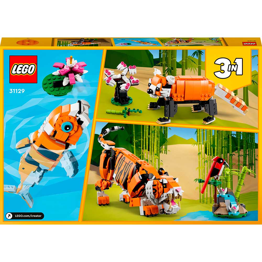 Конструктор LEGO Creator Величний тигр 755 деталей (31129) Кріплення блок