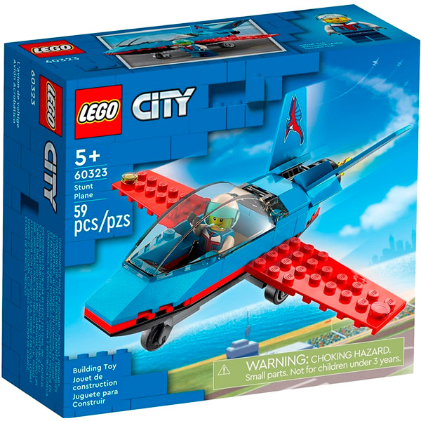 Конструктор LEGO City Каскадерський літак 59 ел (60323)