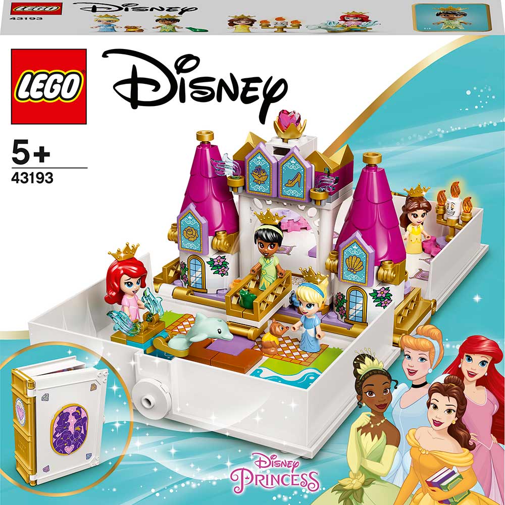 Конструктор LEGO Disney Princess Книга казкових пригод Аріель, Белль, Попелюшки та Тіани 130 деталей (43193)