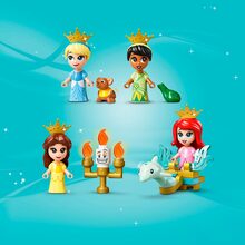 Конструктор LEGO Disney Princess Книга казкових пригод Аріель, Белль, Попелюшки та Тіани 130 деталей (43193)