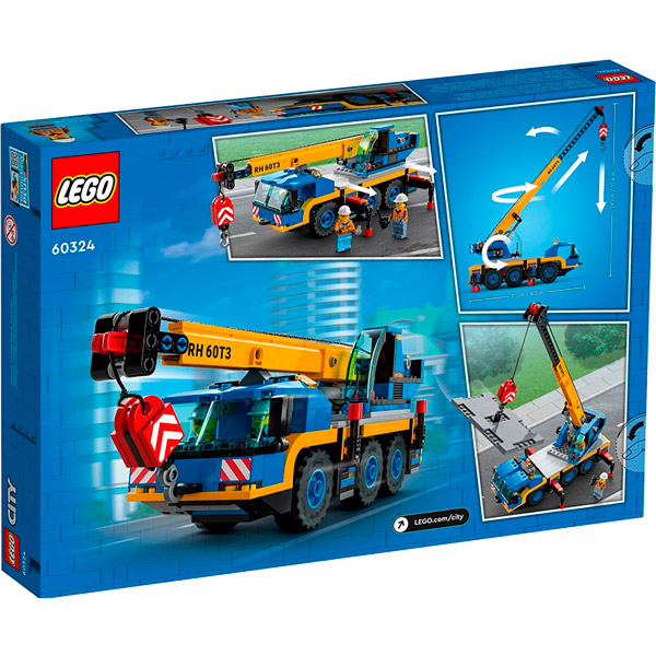 У Фокстрот Конструктор LEGO City Пересувний кран 340 ел (60324)