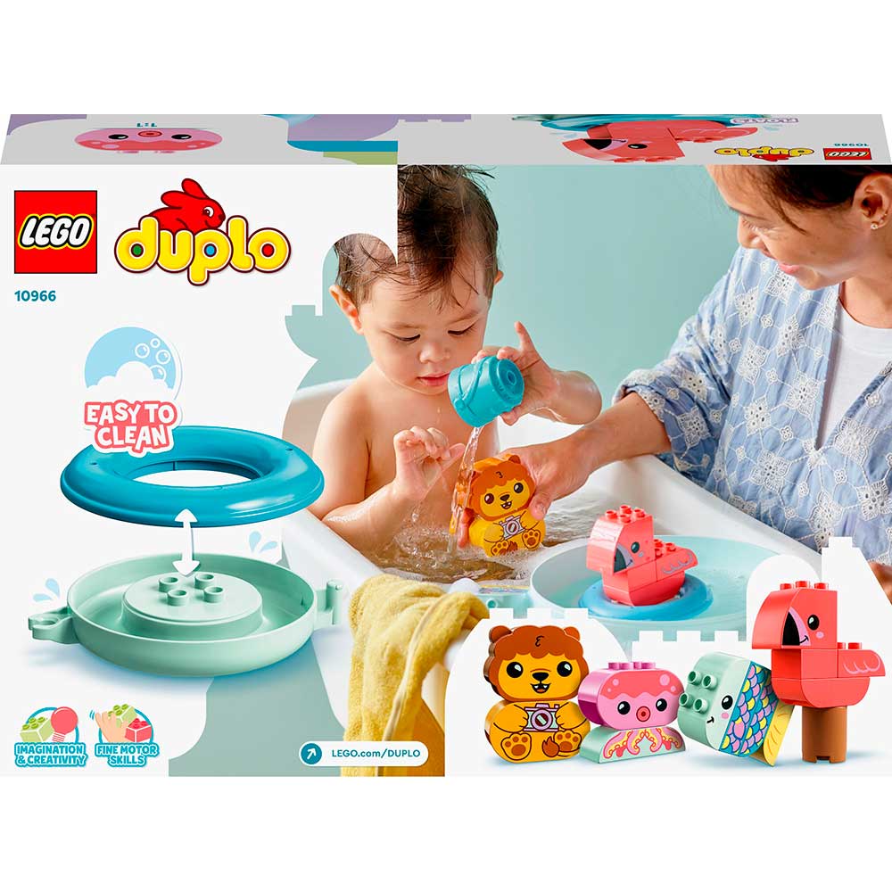 Внешний вид Конструктор LEGO DUPLO My First Приключения в ванной: плавучий остров для зверей 20 деталей (10966)