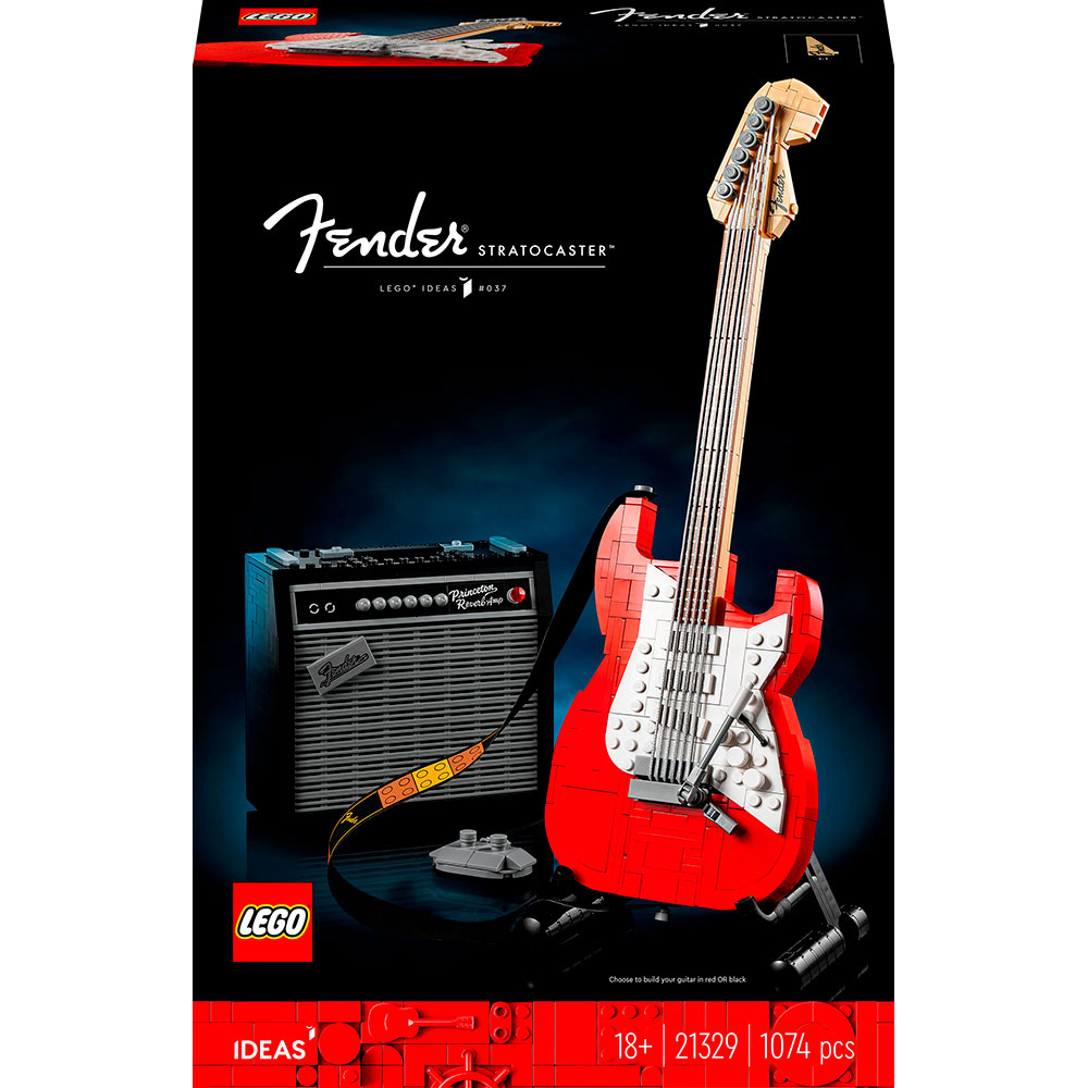 Конструктор LEGO Ideas Fender Stratocaster Гитара 1074 детали (21329)