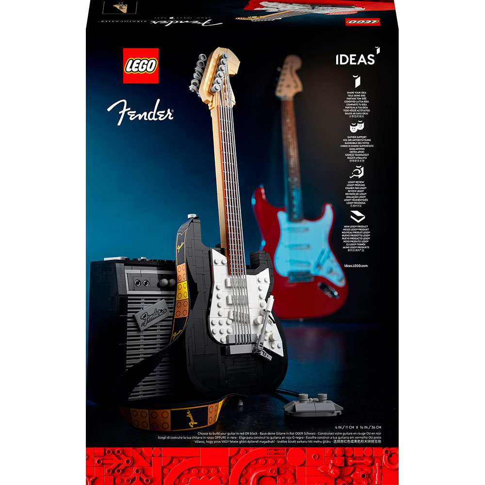 Внешний вид Конструктор LEGO Ideas Fender Stratocaster Гитара 1074 детали (21329)