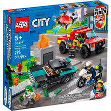Конструктор LEGO City Пожарная бригада и полицейская погоня 295 эл (60319)