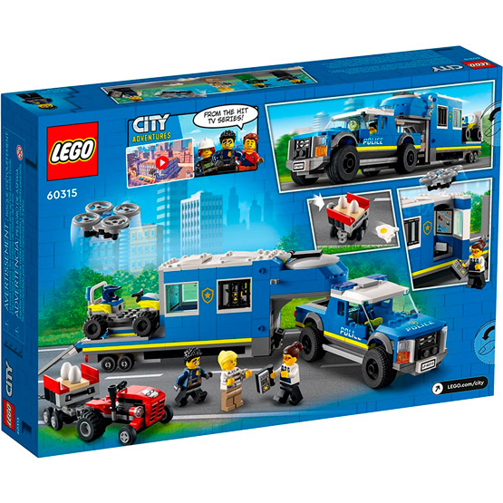 Внешний вид Конструктор LEGO City Полицейский мобильный командный трейлер 436 эл (60315)