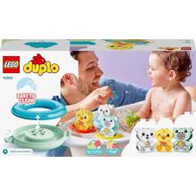 Конструктор LEGO DUPLO My First Веселое купание Плавающий поезд с животными (10965)
