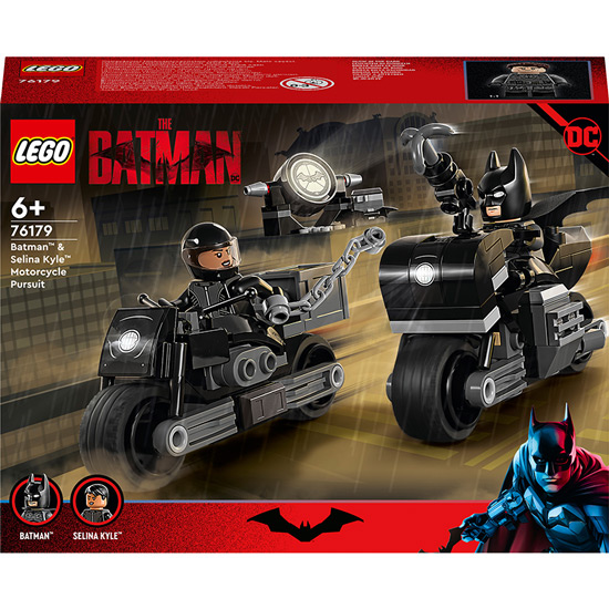 

Конструктор LEGO Super Heroes DC Batman Бэтмен и Селина Кайл: погоня на мотоцикле 149 деталей (76179), Конструктор Super Heroes DC Batman Бетмен і