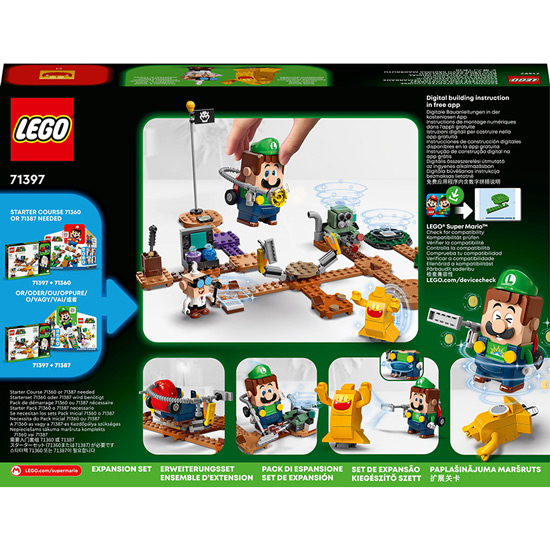 Конструктор LEGO Super Mario Особняк Луїджі Додатковий набір Лабораторія та Полтергейст 179 деталей (71397) Тематика комп'ютерні ігри