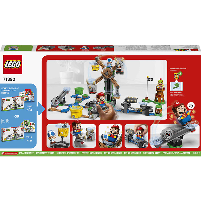 Конструктор LEGO Super Mario Додатковий набір Нокдаун різьблерів 862 деталі (71390) Конструктор LEGO Super Mario Додатковий набір Нокдаун різьблерів 862 деталі (71390) Тематика комп'ютерні ігри