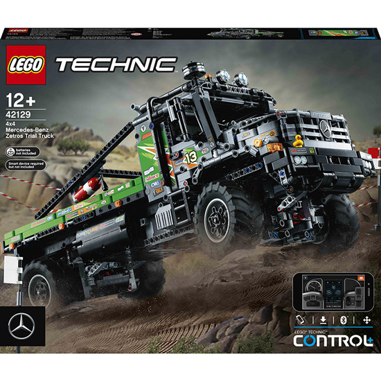 Конструктор LEGO Technic Вантажівка Mercedes-Benz Zetros 4x4 з керуванням з програми 2110 деталей (42129)