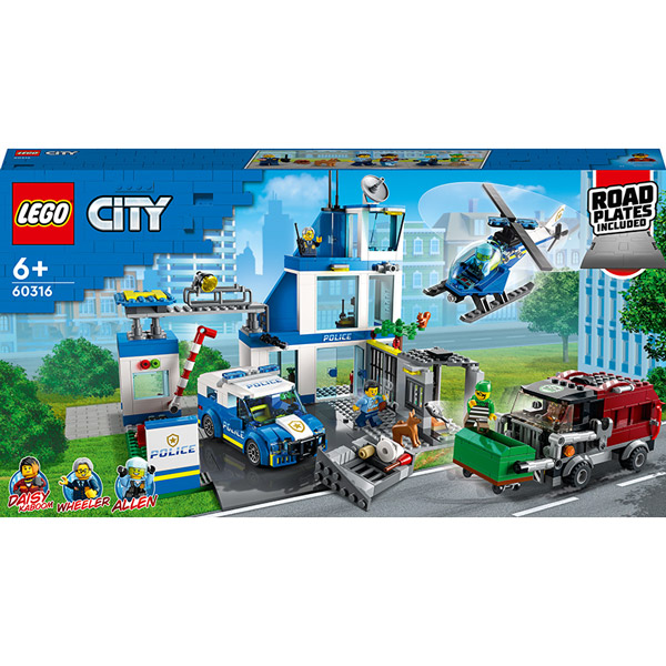 Конструктор LEGO City Полицейский участок 668 деталей (60316)