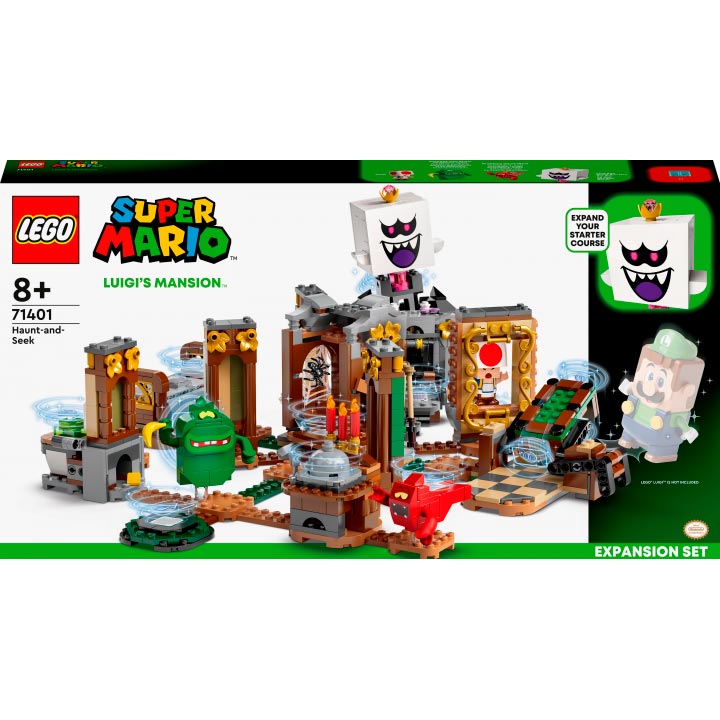 

Конструктор LEGO Super Mario Дополнительный набор «Luigi’s Mansion: призрачные прятки» 877 деталей (71401), Конструктор Super Mario Додатковий набір