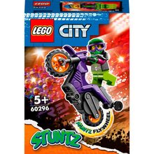Конструктор LEGO City Акробатичний трюковий мотоцикл 14 деталей (60296)