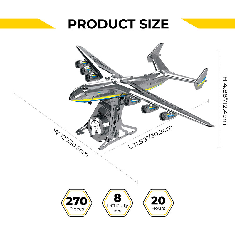 Конструктор METAL TIME Українська Мрія АН-225 (MT001) Тип транспорту літак