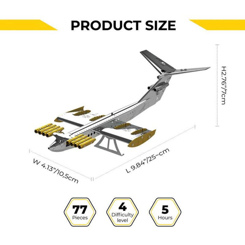Конструктор METAL TIME Caspian Sea Monster Ekranoplan (MT099) Тип набори моделювання