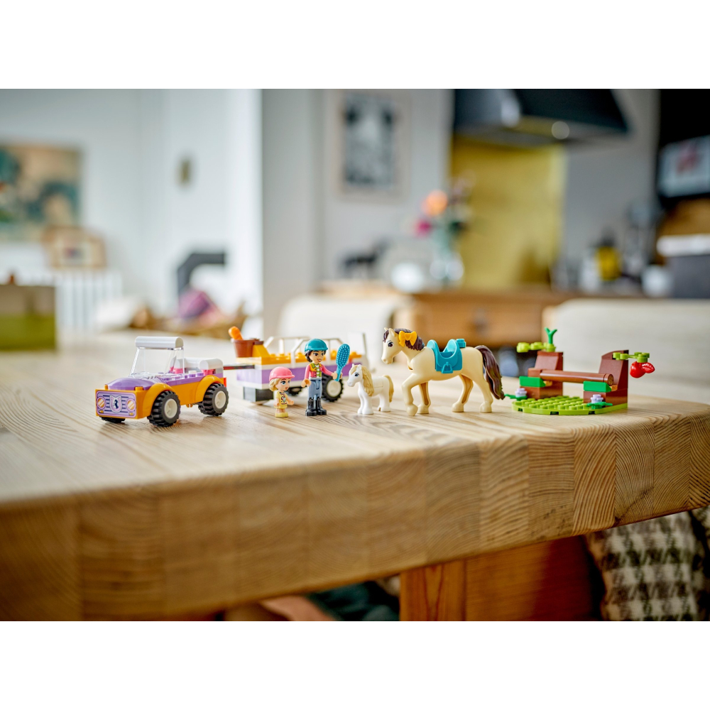 Конструктор LEGO Friends Прицеп для коня и пони (42634) Крепление блок